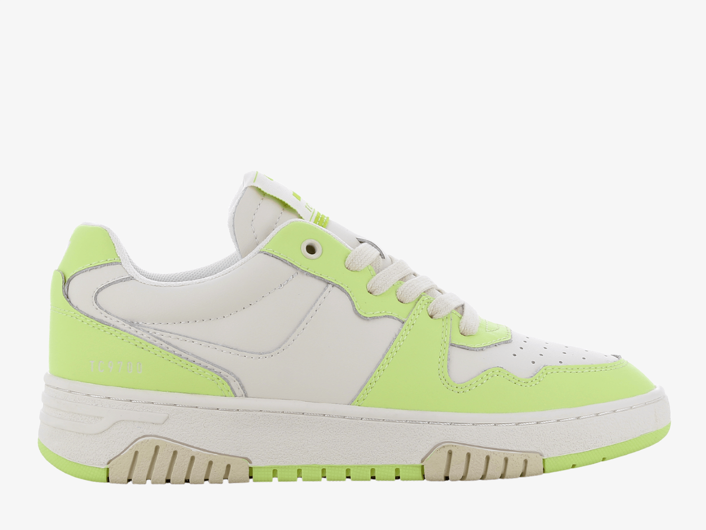 Icon Low Women Off White/Lime Green - SJ Lifestyle